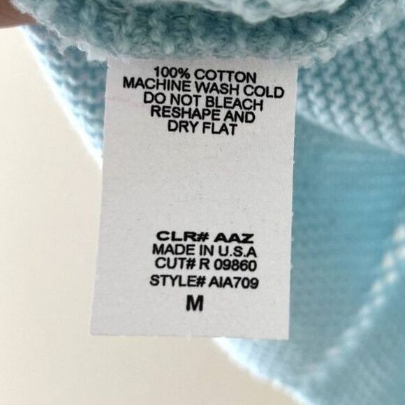 Rampage Women's Light Blue Cotton Knit Crop Top - Medium - Picture 5 of 5